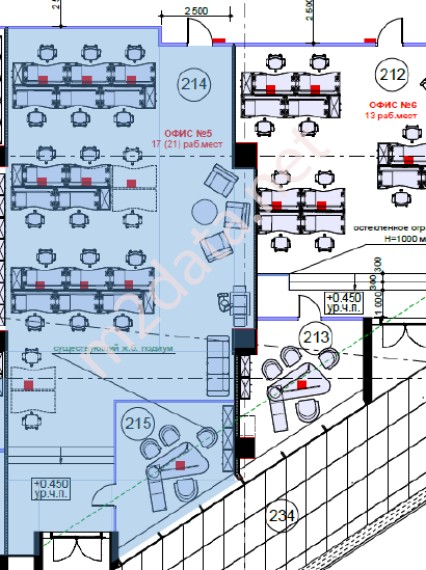 Аренда офиса 189 м² в МФК Город Столиц, 2 этаж, цена 756 000 руб в ...