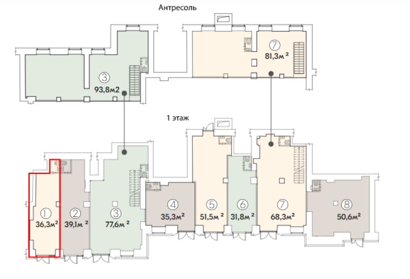 Free-use spaces for sale near Pushkinskaya metro station commission free  from 177305 rubles for 1 sq.m. per year, available properties. Sale a space  in Moscow