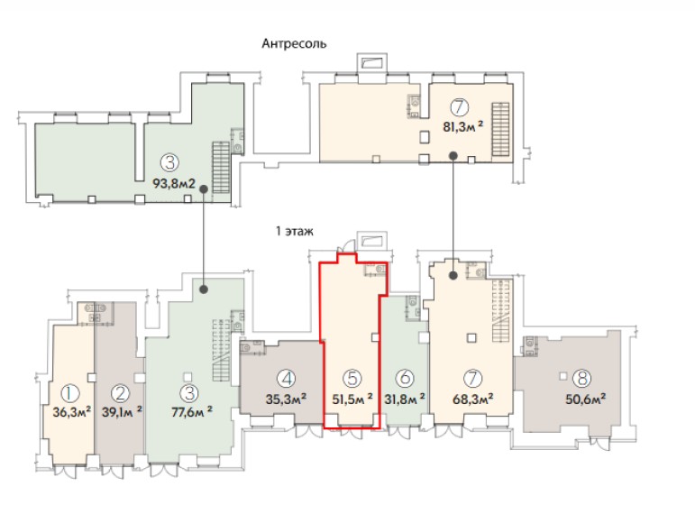 Free-use spaces for sale near Pushkinskaya metro station commission free  from 177305 rubles for 1 sq.m. per year, available properties. Sale a space  in Moscow