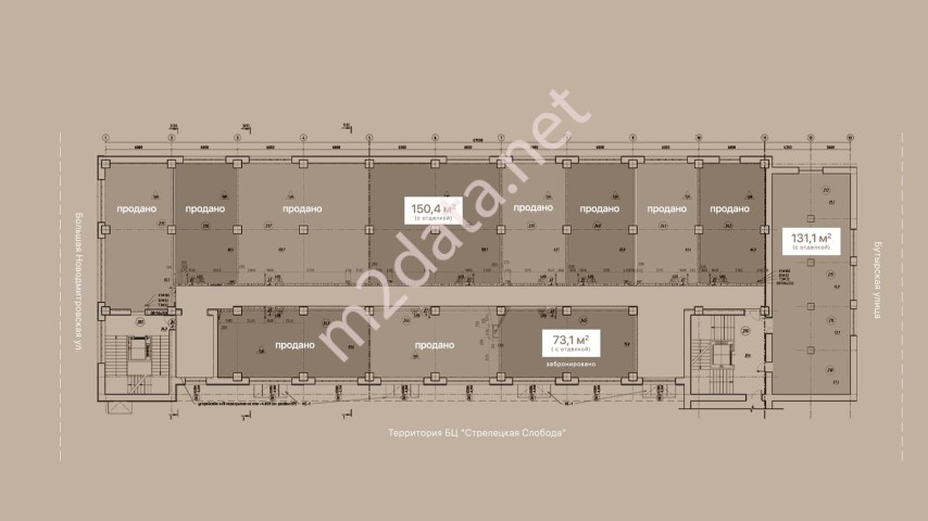 Аренда офиса 131.1 м² в бизнес-центре Большая Новодмитровская, 23с1, 2 ...